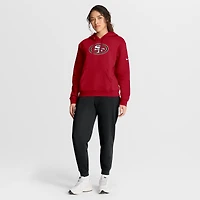 Sweat à capuche Nike Scarlet San Francisco 49ers Club Logo pour femme