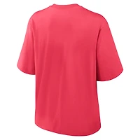 T-shirt Nike Scarlet Glory Arch Boxy pour femme des San Francisco 49ers