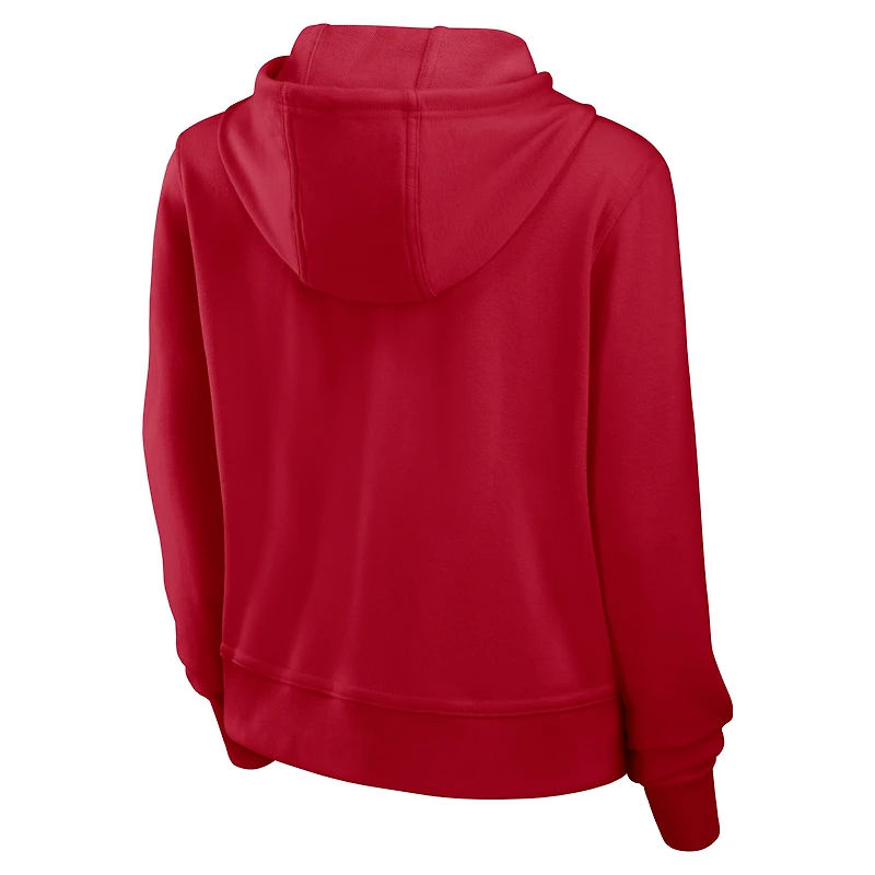 Women's Nike Scarlet San Francisco 49ers Performance One Tri-Blend Dri-FIT Hoodie