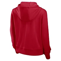 Women's Nike Scarlet San Francisco 49ers Performance One Tri-Blend Dri-FIT Hoodie