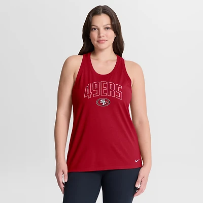 Débardeur Nike Scarlet San Francisco 49ers Primetime Tri-Blend Dri-FIT pour femme