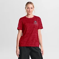 Women's Nike Scarlet San Francisco 49ers Sideline Velocity Dri-FIT T-Shirt