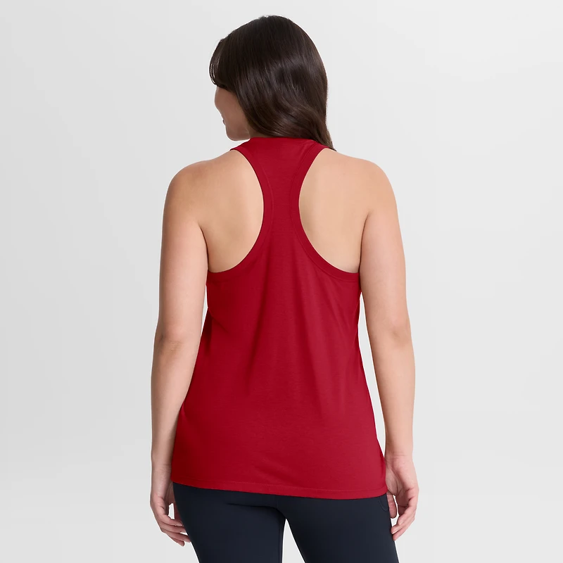Débardeur dos nageur Nike Scarlet San Francisco 49ers pour femme, en tissu Dri-FIT Tri-Blend.