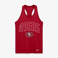 Women's Nike Scarlet San Francisco 49ers Tri-Blend Dri-FIT Racerback Tank Top