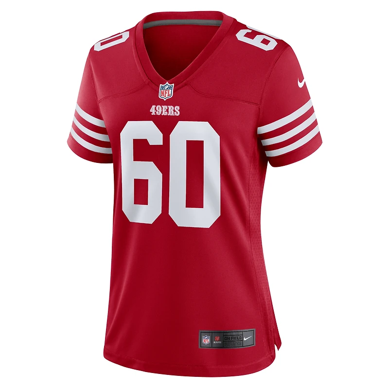 Women's Nike Sebastian Gutierrez  Scarlet San Francisco 49ers Team Game Jersey