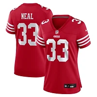 Maillot de match Nike Siran Neal Scarlet des San Francisco 49ers pour femme