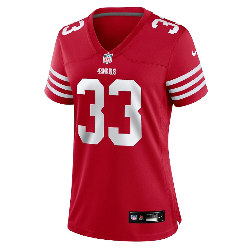 Maillot de match Nike Siran Neal Scarlet des San Francisco 49ers pour femme