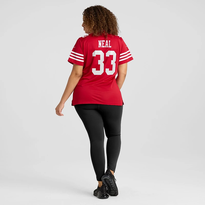 Maillot de match Nike Siran Neal Scarlet des San Francisco 49ers pour femme