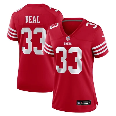 Maillot de match Nike Siran Neal Scarlet des San Francisco 49ers pour femme