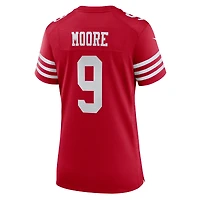 Women's Nike Skyy Moore  Scarlet San Francisco 49ers Team Game Jersey