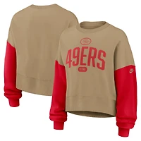 Sweat-shirt surdimensionné Nike Tan San Francisco 49ers pour femme