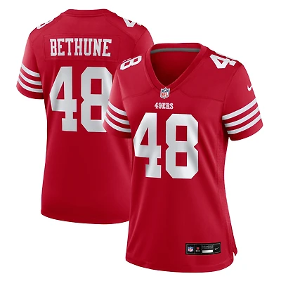 Maillot Nike Tatum Bethune Scarlet pour femme des San Francisco 49ers