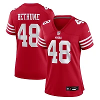 Maillot Nike Tatum Bethune Scarlet pour femme des San Francisco 49ers