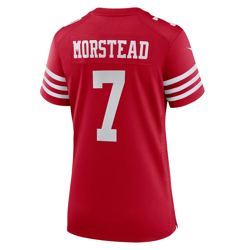 Women's Nike Thomas Morstead  Scarlet San Francisco 49ers Team Game Jersey