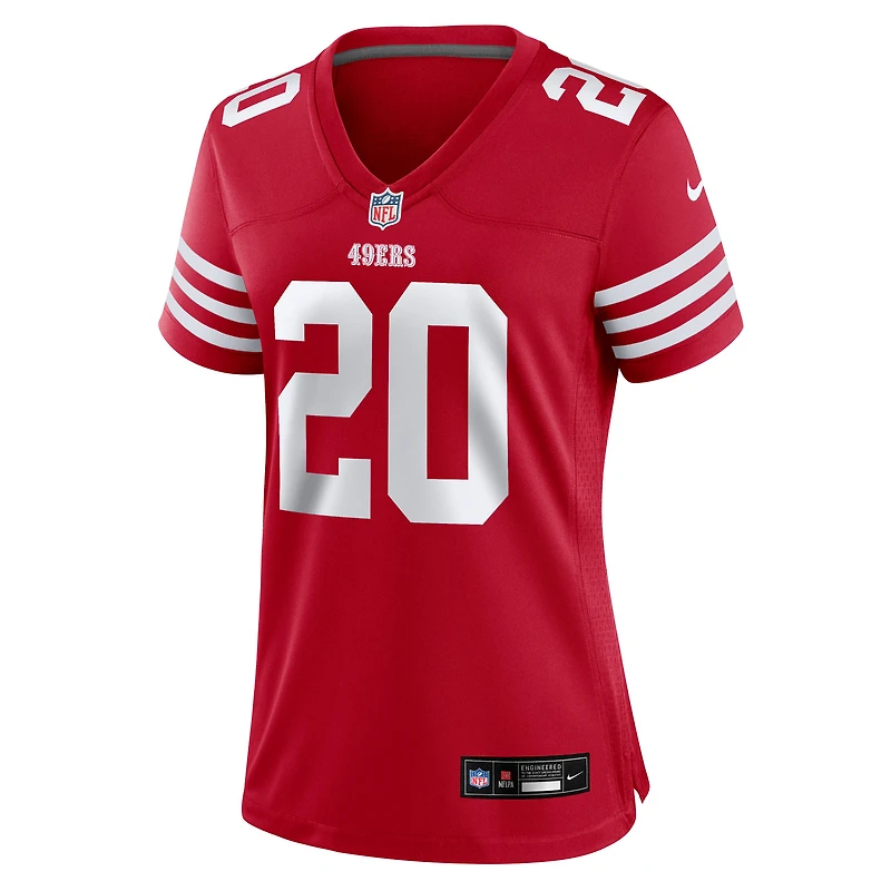 Women's Nike Upton Stout  Scarlet San Francisco 49ers Team Game Jersey