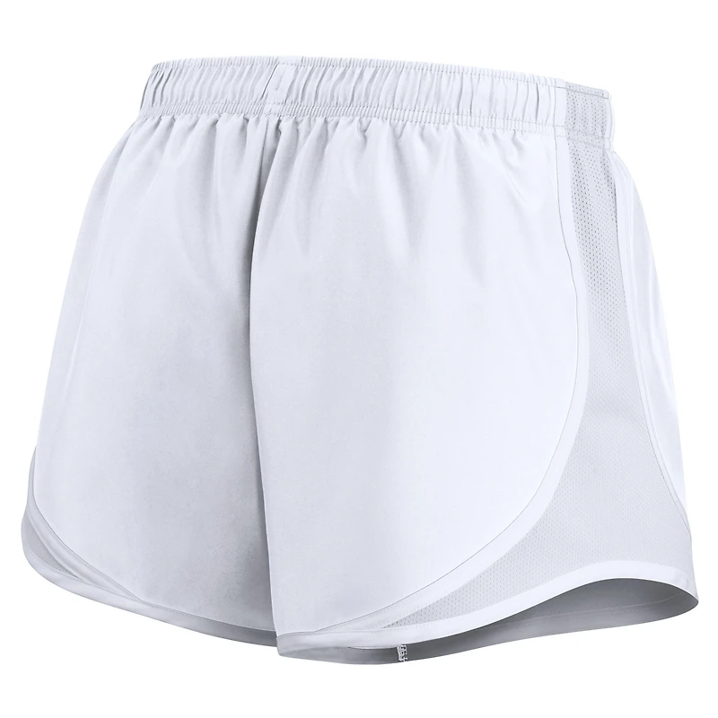 Short Nike Tempo Dri-FIT blanc pour femme des San Francisco 49ers