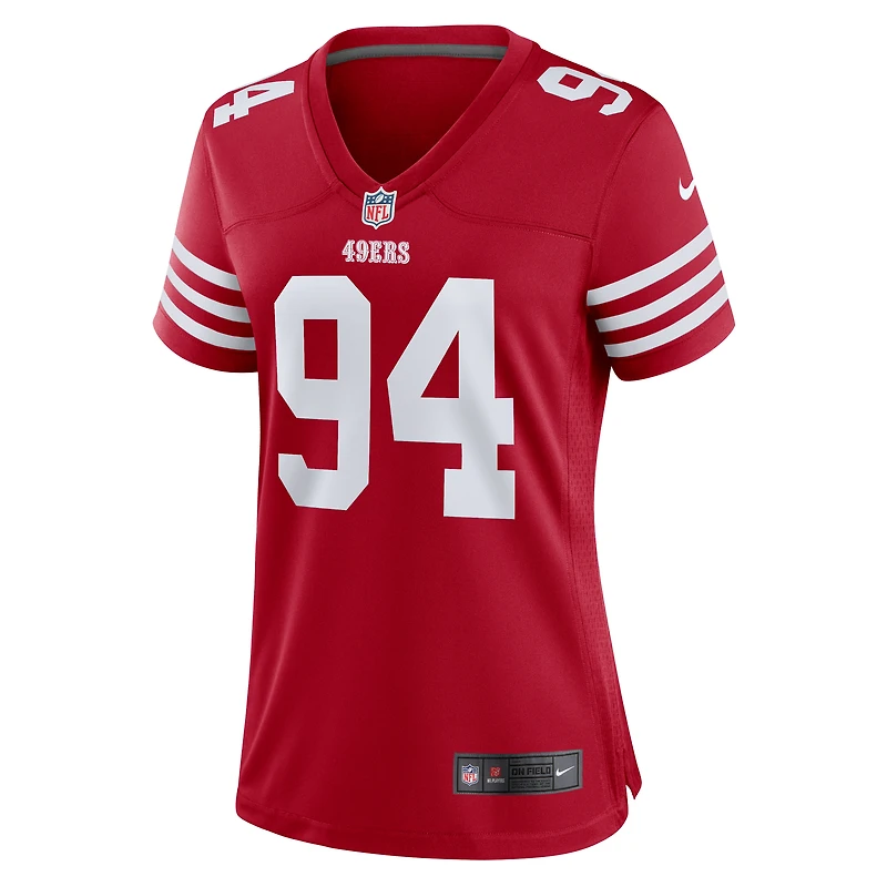 Maillot Nike Yetur Gross-Matos Scarlet San Francisco 49ers Team Game pour femme
