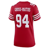 Maillot Nike Yetur Gross-Matos Scarlet San Francisco 49ers Team Game pour femme
