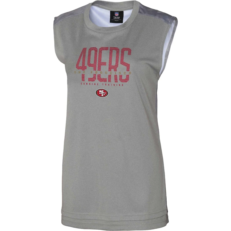 Women's Outerstuff  Gray San Francisco 49ers No Sweat Tank Top