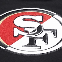 Women's Pro Standard Black San Francisco 49ers Split Logo Full-Zip Hoodie