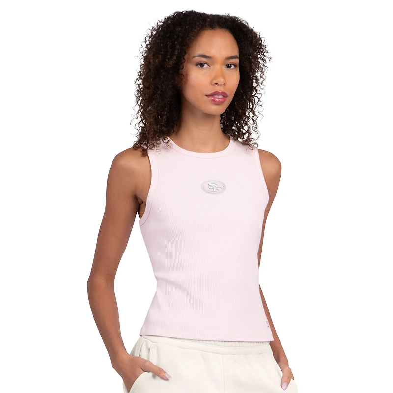 Women's Starter Pastel Pink San Francisco 49ers Travel Pastels Cropped Tank
