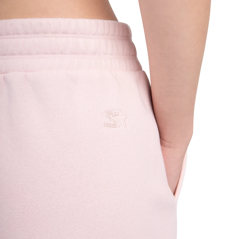 Women's Starter Pastel Pink San Francisco 49ers Travel Pastels Fleece Short