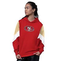 Women's Starter Scarlet San Francisco 49ers Scrimmage Hoodie