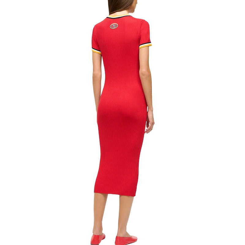 Women's STAUD  Scarlet/Gold San Francisco 49ers Colleen Dress