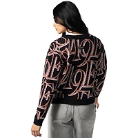 Pull-over court à boutons pour femme The Wild Collective noir San Francisco 49ers