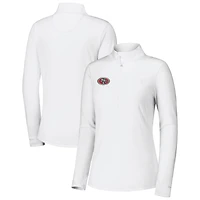 Veste zippée quart de tour Tommy Bahama blanche San Francisco 49ers Sport Playa Vista IslandZone pour femme