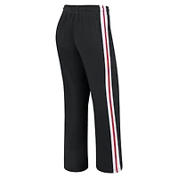 Women's WEAR by Erin Andrews Black San Francisco 49ers Color-Block Straight Leg Pants