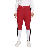 Women's WEAR by Erin Andrews Scarlet/Black San Francisco 49ers Color-Block Leggings