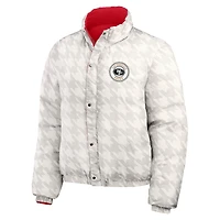 Women's WEAR by Erin Andrews  Scarlet/White San Francisco 49ers Reversible Cropped Full-Zip Puffer Jacket