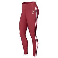 WEAR by Erin Andrews Legging à blocs de couleurs Scarlet San Francisco 49ers pour femmes