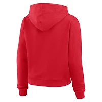 Women's WEAR by Erin Andrews  Scarlet San Francisco 49ers Plus Waffle Hoodie Pullover Top