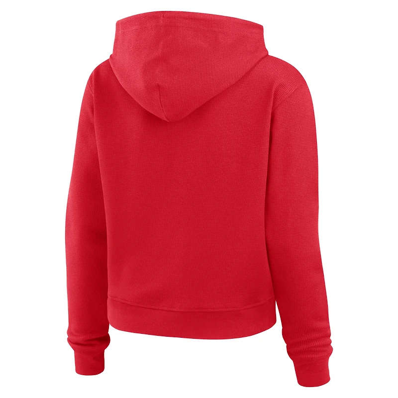 Sweat à capuche gaufré Scarlet San Francisco 49ers pour femme WEAR by Erin Andrews