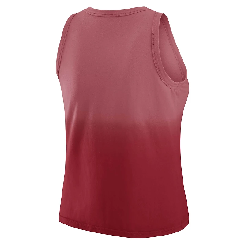 Débardeur ombré Scarlet San Francisco 49ers pour femme WEAR by Erin Andrews x Gracie Hunt