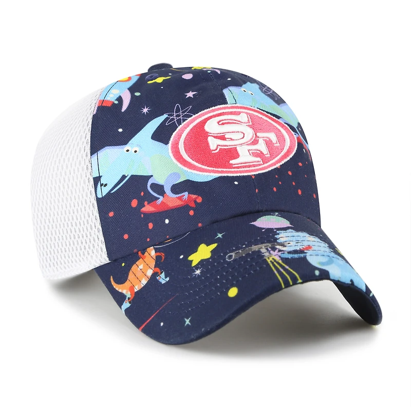 Youth '47  Navy San Francisco 49ers Space Dino Adjustable Trucker Hat