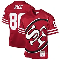 Maillot rétro tendance des 49ers de San Francisco 1990 Mitchell & Ness Jerry Rice Scarlet