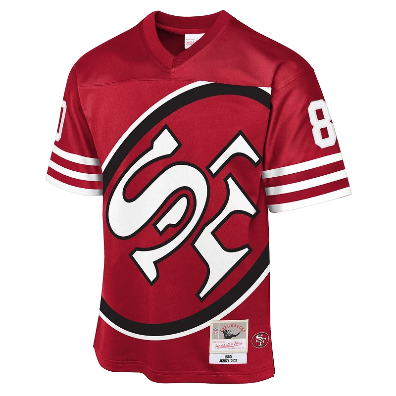 Maillot rétro tendance des 49ers de San Francisco 1990 Mitchell & Ness Jerry Rice Scarlet