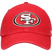 Youth '47 Scarlet San Francisco 49ers Logo Clean Up Adjustable Hat
