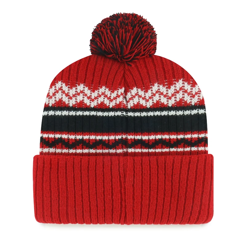 Youth '47 Scarlet San Francisco 49ers Polar Vortex Cuffed Knit Hat with Pom