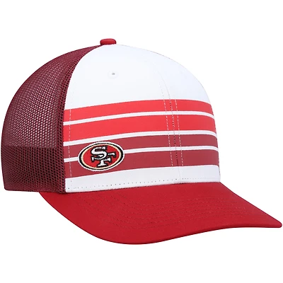 Youth '47 White/Scarlet San Francisco 49ers Cove Trucker Snapback Hat