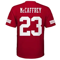 Maillot de joueur réplique Christian McCaffrey Scarlet San Francisco 49ers pour jeunes