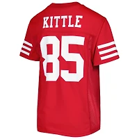 Maillot de joueur réplique l'équipe George Kittle Scarlet des 49ers San Francisco pour jeunes