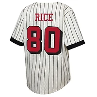 Youth Mitchell & Ness Jerry Rice Cream San Francisco 49ers Retired Player Name Number Baseball Jersey