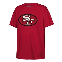 T-shirt Mitchell & Ness Scarlet San Francisco 49ers pour enfant, logo rétro