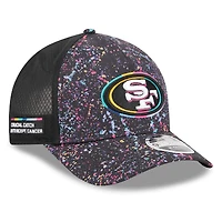 Casquette ajustable 9FORTY NFL Crucial Catch 2025 New Era noire des San Francisco 49ers pour jeunes