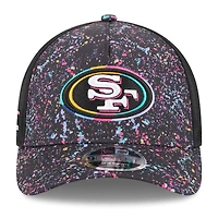 Casquette ajustable 9FORTY NFL Crucial Catch 2025 New Era noire des San Francisco 49ers pour jeunes