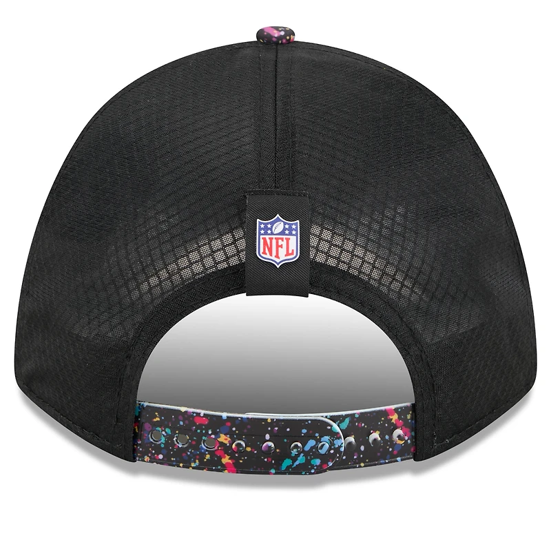 Casquette ajustable 9FORTY NFL Crucial Catch 2025 New Era noire des San Francisco 49ers pour jeunes
